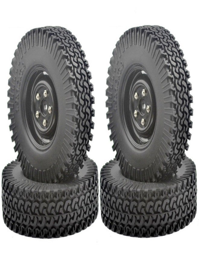 LAFEINA 4PCS 100MM Tire&1.9 Inch Plastic Wheel Set with Foam Insert for 1/10 RC Crawler Car SCX10 D90 - Image 1